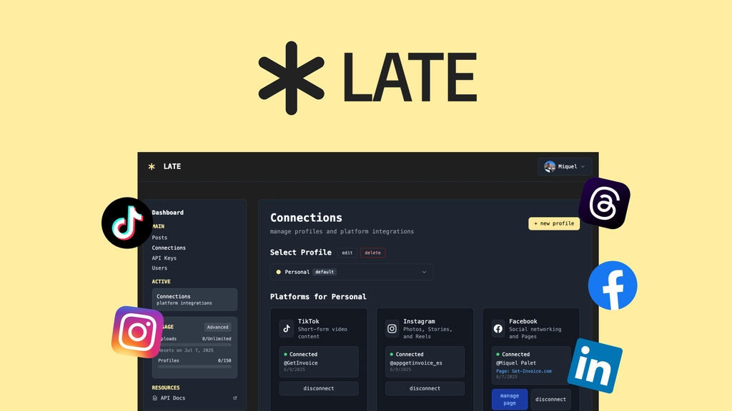 Late - Automate and manage multiple social media posts from one dashboard 1 AS HeaderImage Late