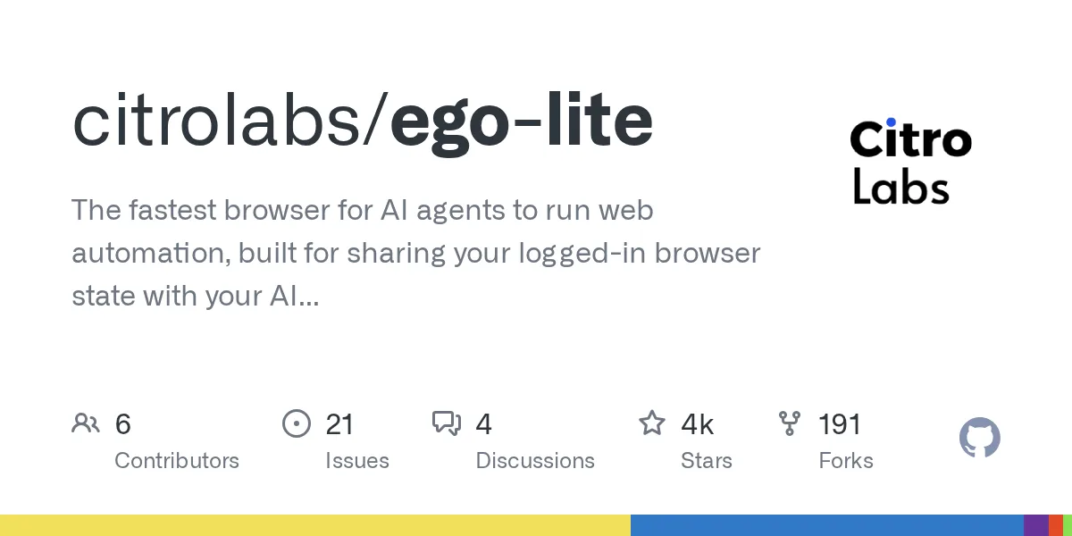 citrolabs ego lite trinh duyet nhanh cho ai agents thuc hien tu dong web