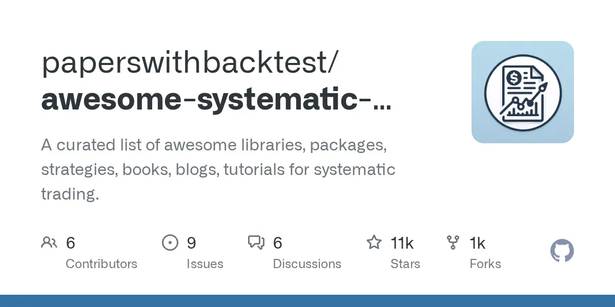 paperswithbacktest/awesome-systematic-trading: Bộ sưu tập công cụ và tài liệu giao dịch tự động 1 paperswithbacktest awesome systematic trading bo suu tap cong cu va tai lieu giao dich tu dong