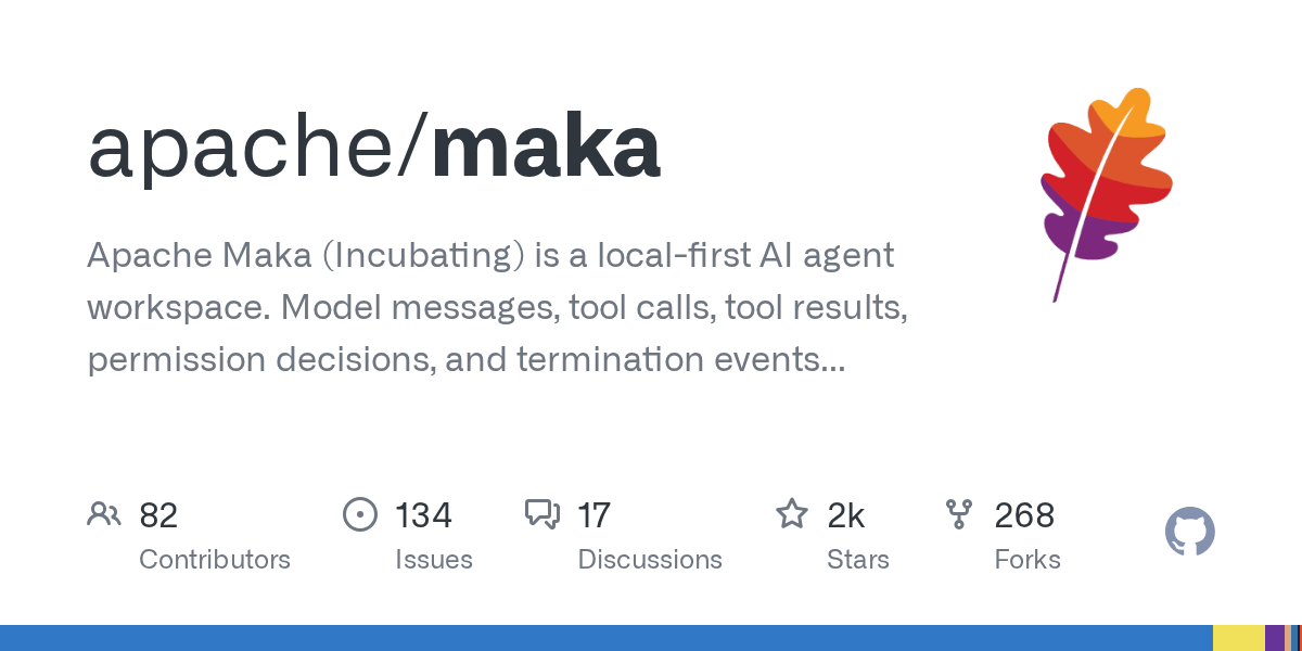 Apache Maka: Nền tảng làm việc Agent local-first, hỗ trợ sandbox và log không thay đổi 1 apache maka nen tang lam viec agent local first ho tro sandbox va log khong thay doi