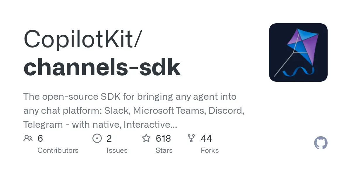 channels sdk dua bat ky ai agent nao vao slack va microsoft teams