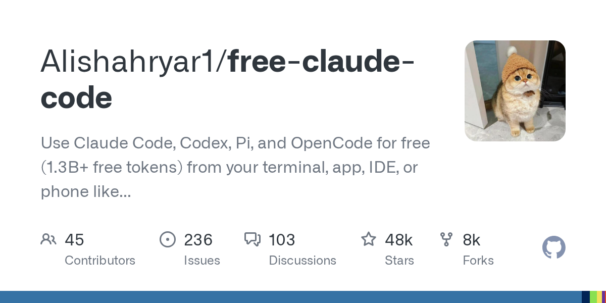 free claude code truy cap claude codex pi va opencode mien phi qua terminal