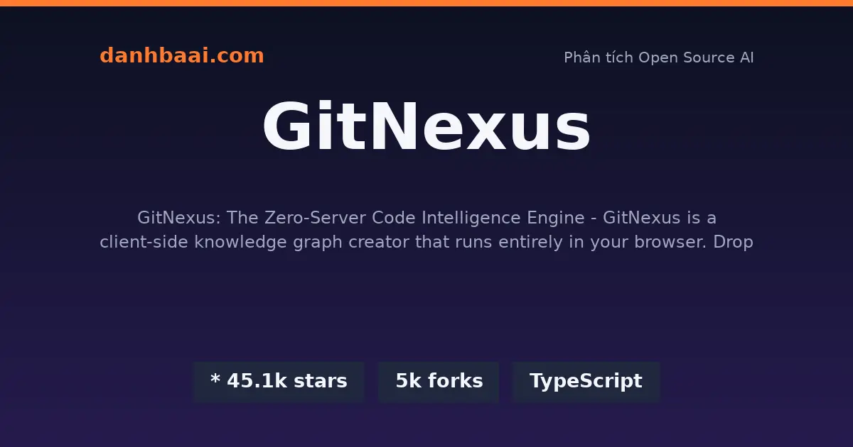 GitNexus: Công cụ phân tích mã nguồn thành đồ thị tri thức cho AI Agent 1 gitnexus danhbaai