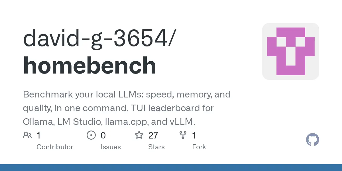 homebench cong cu dong lenh danh gia toc do bo nho va chat luong llm cuc bo