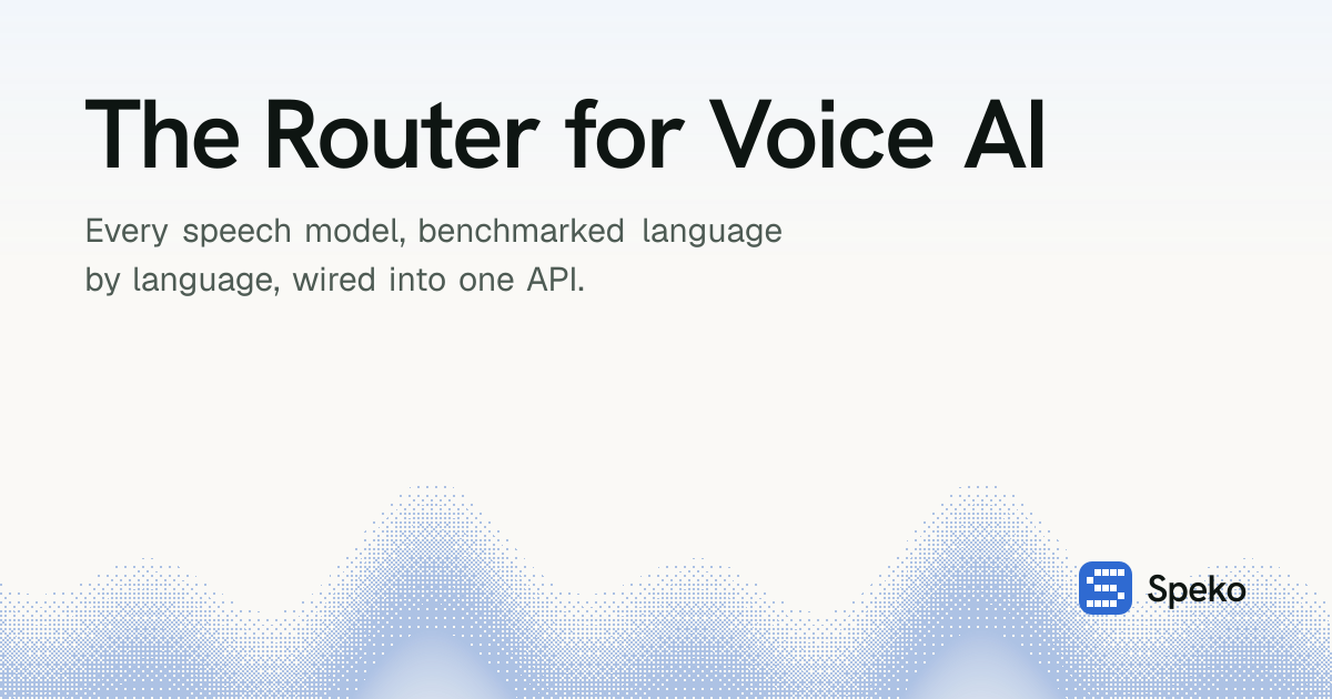 Speko ra mắt OpenRouter cho Voice AI: Chọn mô hình dựa trên ngôn ngữ 1 speko ra mat openrouter cho voice ai chon mo hinh dua tren ngon ngu