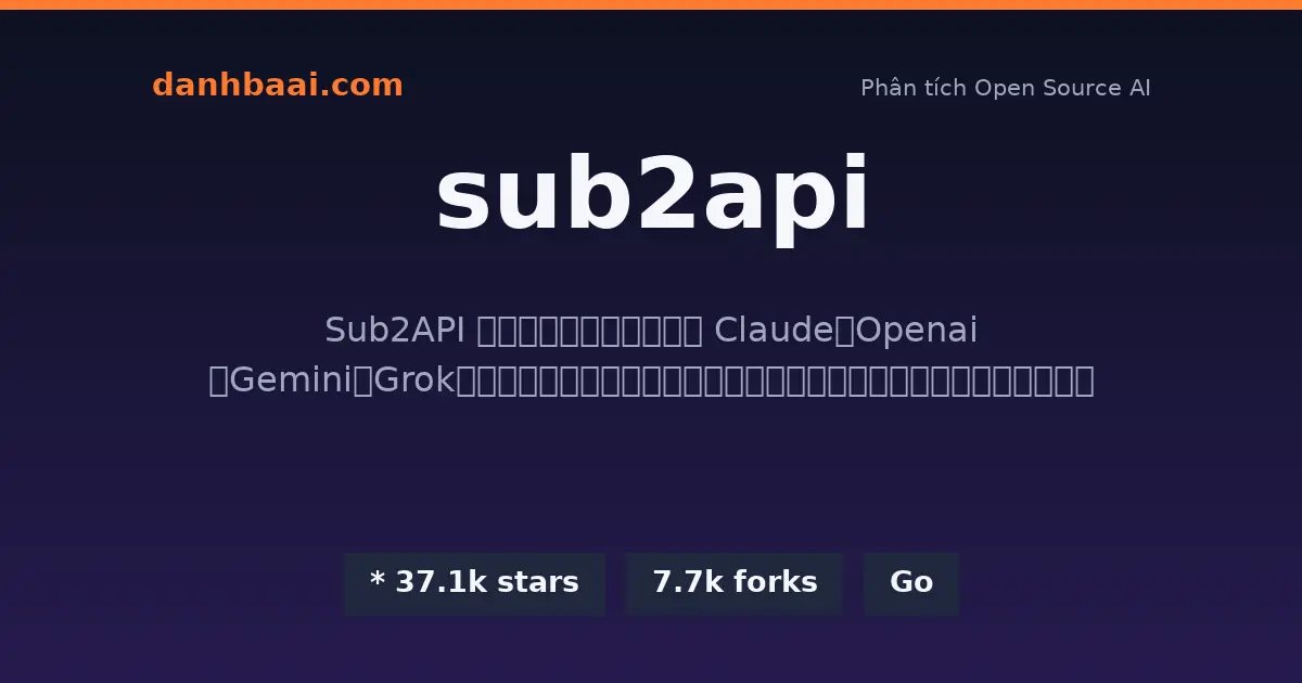 sub2api danhbaai
