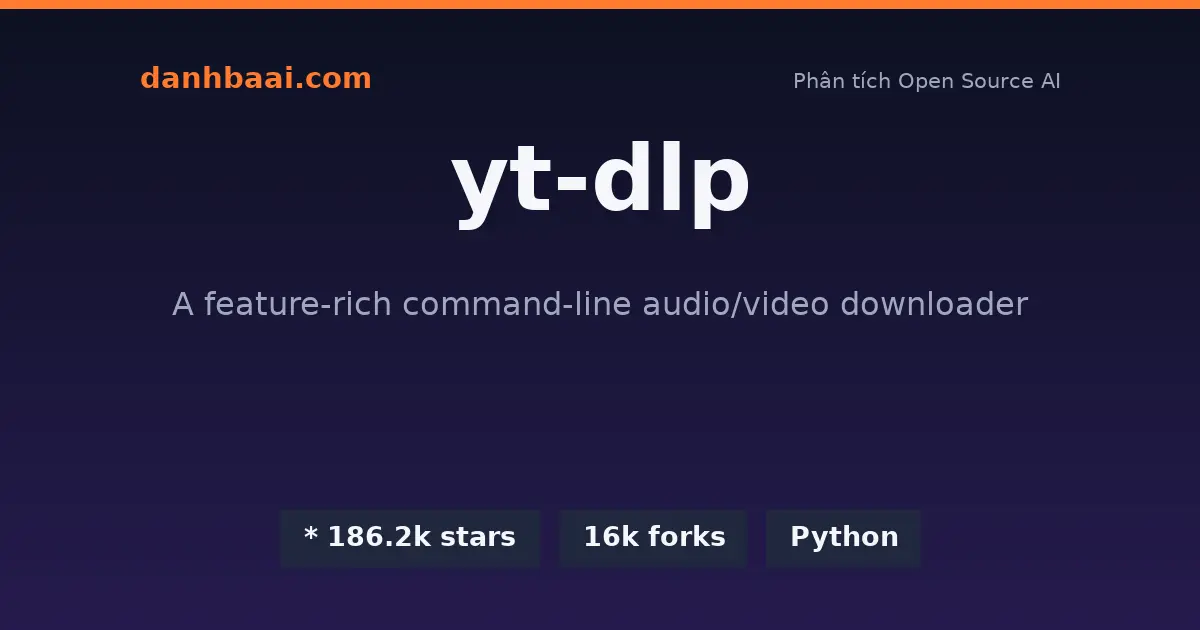 yt-dlp: Công cụ tải video mạnh mẽ nhất cho mọi nền tảng 1 yt dlp danhbaai