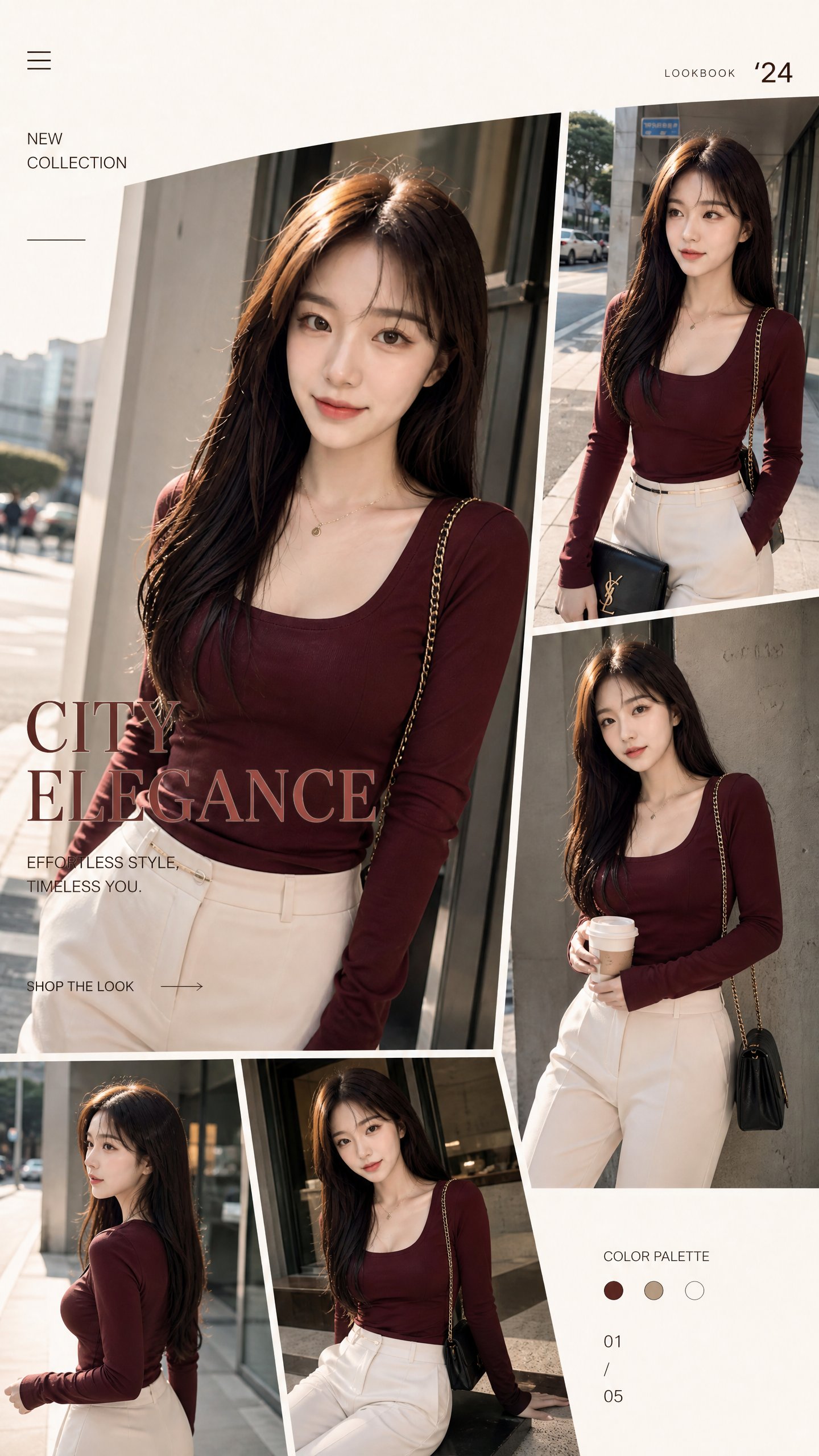 Ảnh ghép catalog thời trang thương mại điện tử