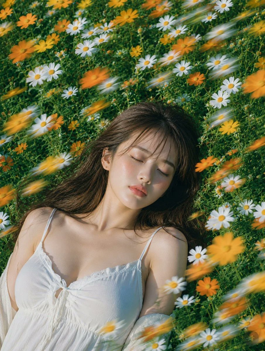Chân dung mùa hè gió lay giữa cánh đồng hoa