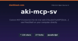 Phân tích aki-mcp-sv: Biến Claude Web, ChatGPT thành Agent PC