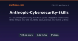 Anthropic Cybersecurity Skills: 817 kỹ năng an ninh mạng cho AI Agent