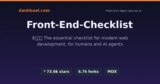 Front-End Checklist: 385 quy tắc vàng cho web dev